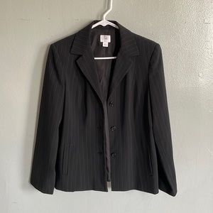 Bland and blue pinstripes pant suit FREE CAMISOLE